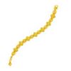 Picture of Rhombus Square Link Bracelet Gold Plated for Kids