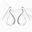 Picture of Twisted Infinity Hijab Drop Earrings Rhodium Plated