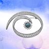 Picture of Large Spiral Brooch Rhodium Plated