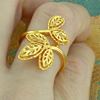 Picture of Ketum Leaves Bypass Ring Gold Plated