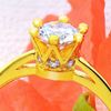 Picture of Crown Solitaire Ring Gold Plated