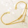 Picture of Layered Heart Chain Anklet Gold Plated