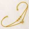 Picture of Layered Butterfly Anklet in Gold Plated