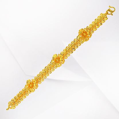 Picture of Ketum Leaf Flower Bracelet Gold Plated