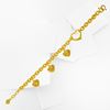 Picture of Mixed Heart Chain Bracelet Gold Plated