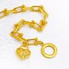 Picture of U Link Hardware T-Bar Toggle Bracelet Gold Plated