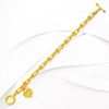 Picture of Gold Plated Bracelet Jewellery (Rantai Tangan Hardware Love T-Bar) (BT5048)