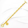 Picture of U Link Hardware T-Bar Toggle Bracelet Gold Plated