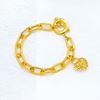 Picture of Paperclip Chain T-Bar Toggle Bracelet Gold Plated