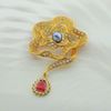 Picture of Bold Rafflesia Flower Outline Brooch Gold Plated
