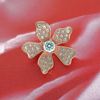 Picture of Mini Orchid Flower Brooch Rose Gold Plated