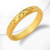 Picture of Faceted Textured Ring Band Gold Plated