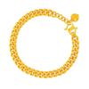 Picture of Thick Cuban Chain Bracelet Gold Plated for Kids (Gajah Mini)