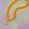 Picture of Thick Cuban Chain Bracelet Gold Plated for Kids (Gajah Mini)