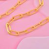 Picture of Paperclip Chain Necklace Gold Plated