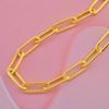 Picture of Paperclip Chain Necklace Gold Plated (60cm)