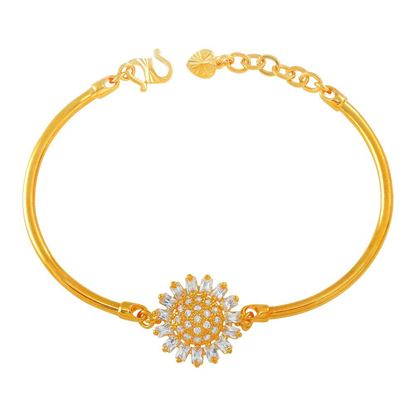 Picture of Sunshine Bangle Bracelet Gold Plated Adjustable (45-50mm)
