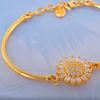 Picture of Sunshine Bangle Bracelet Gold Plated Adjustable