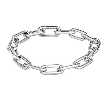 Picture of Chunky Paperclip Link Bracelet Rhodium Plated