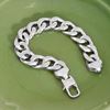 Picture of Chunky Cuban Chain Bracelet Rhodium Plated