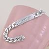 Picture of Classic Tag Curb Chain Bracelet Rhodium Plated