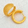 Picture of Retro Layered Band Hoop Earrings Gold Plated