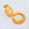 Picture of Retro Criss Cross Hoop Earrings Gold Plated