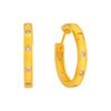 Picture of Minimalist CZ Hoop Earrings Gold Plated