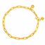 Picture of Paperclip Chain Anklet Gold Plated