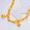 Picture of Paperclip Chain Anklet Gold Plated