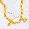 Picture of Paperclip Chain Anklet Gold Plated