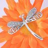 Picture of Dragonfly Mini Brooch Rhodium Plated with CZ