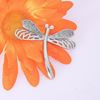 Picture of Dragonfly Mini Brooch Rhodium Plated with CZ