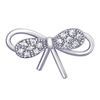 Picture of Cute Bow Mini Brooch Rhodium Plated with CZ