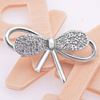 Picture of Cute Bow Mini Brooch Rhodium Plated with CZ