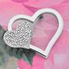 Picture of Heart In Love Mini Brooch Rhodium Plated with CZ