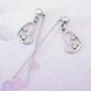 Picture of Mini Love Dangle Hijab Scarf Pins Rhodium Plated with CZ