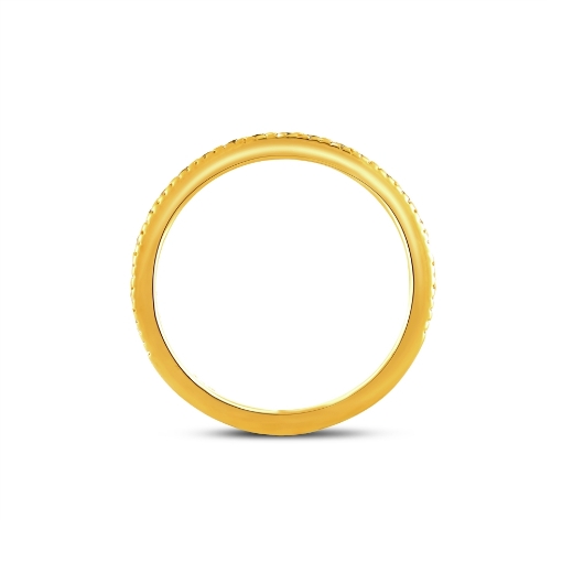 gold plated channel cz ring