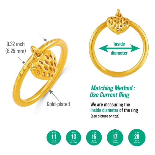 cage heart ring measurement
