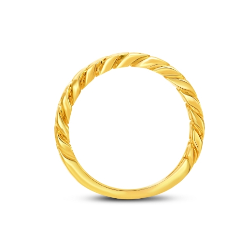small gold plated curb chain ring