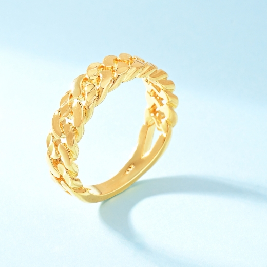 thin curb link chain ring