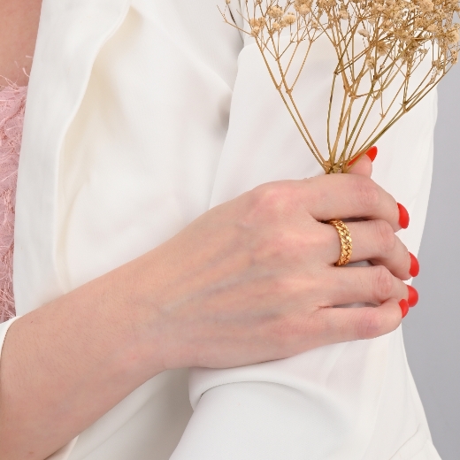 mini curb chain ring for women