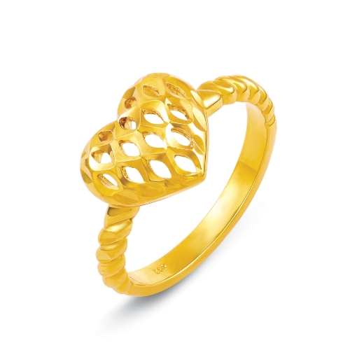Heart Ring with Twisted Band