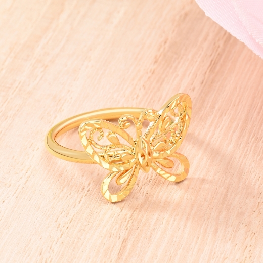 small butterfly ring