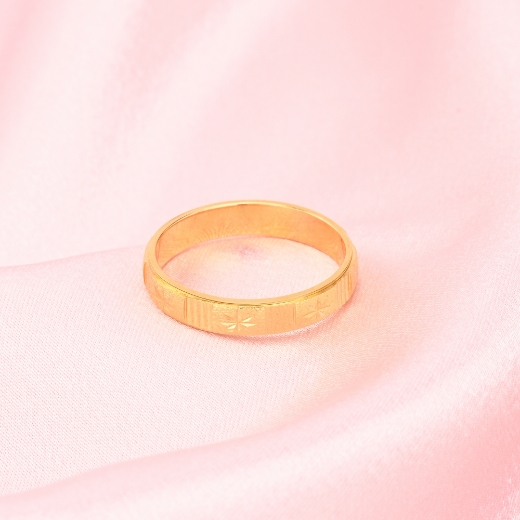 simple gold plated star ring