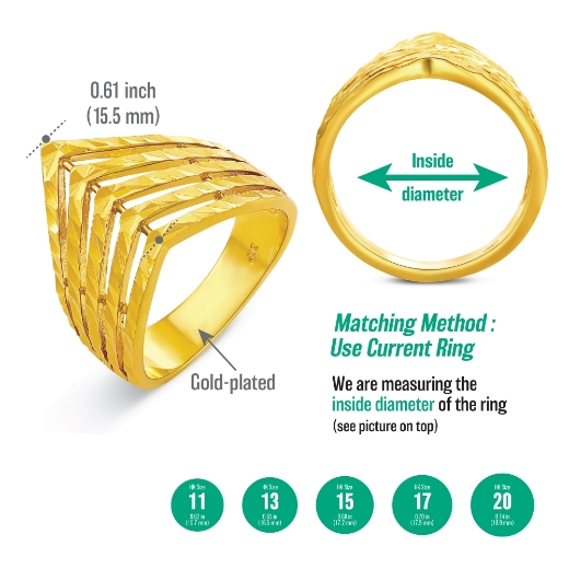 v chevron ring measurement