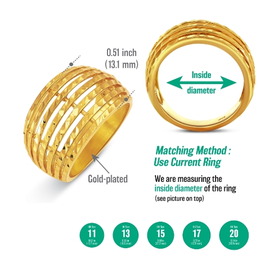 6 layered ring measurement