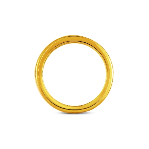 gold plated bezel ring in CZ