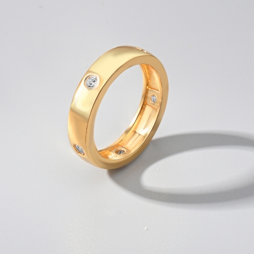 cz bezel ring