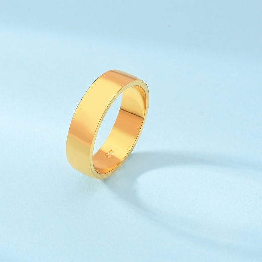 plain gold plated ring